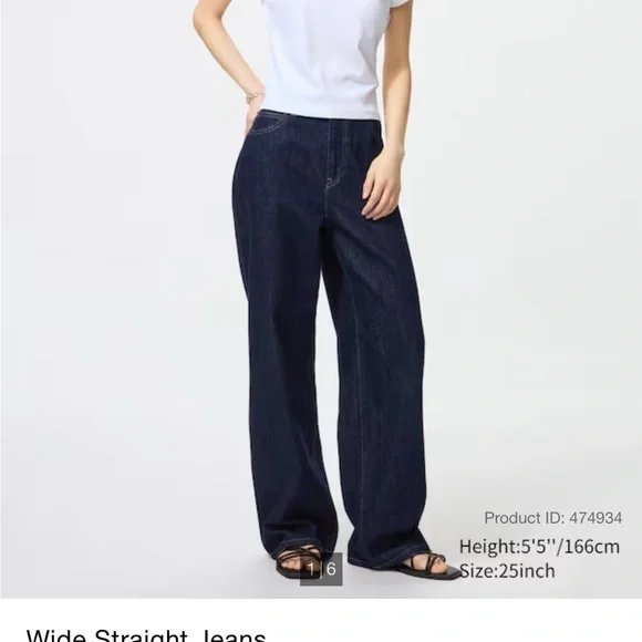 パンツ epa wide straight jeans\"BLK\" 25 epa wide straight jeans BLK 25